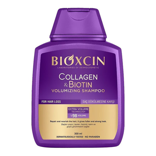 BIOXCIN Collagen & Biotin šampūnas plaukų apimčiai 300 ml