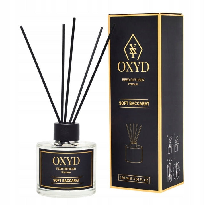 OXYD Soft Baccarat namų kvapas su lazdelėmis 120 ml.