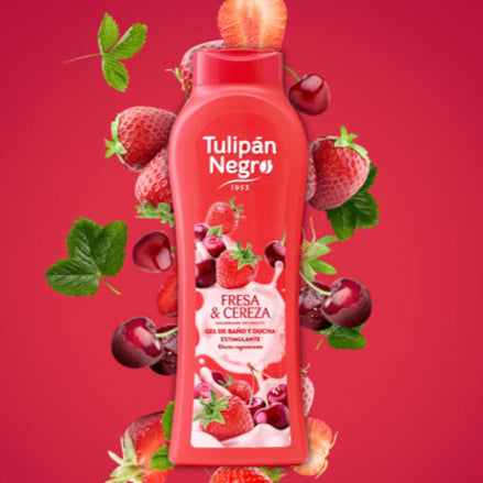 Tulipán Negro dušo želė Fresa & Cereza, 650 ml.