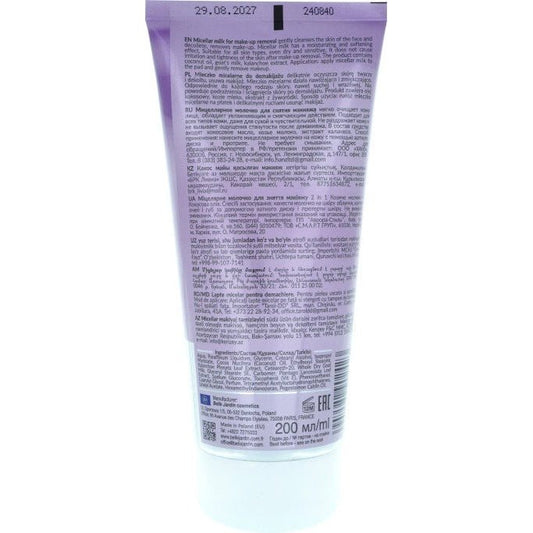 BELLE JARDIN Micelinis makiažo valiklis su ožkų pienu ir kokoso aliejumi, 200 ml. - veidui - Damų Kampelis
