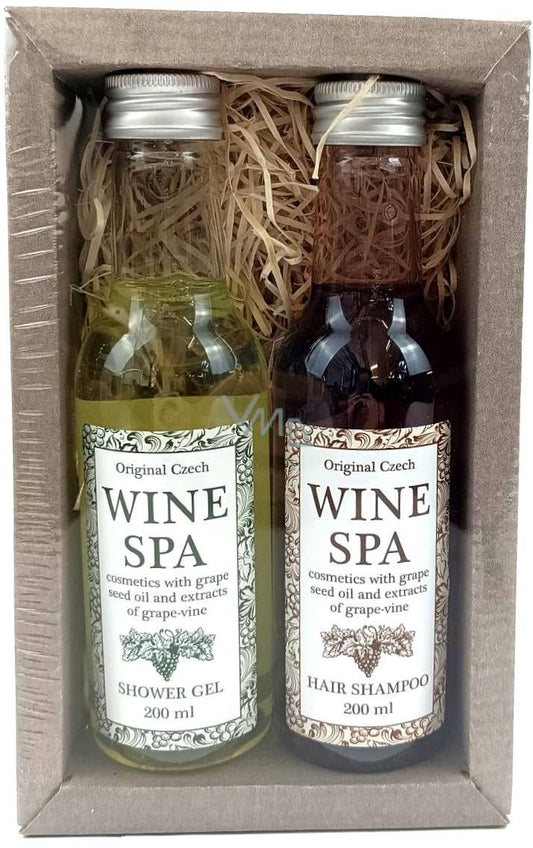 Bohemia Gifts Wine Spa – vonios kosmetikos rinkinys – 2x200 ml - kūnui - Damų Kampelis