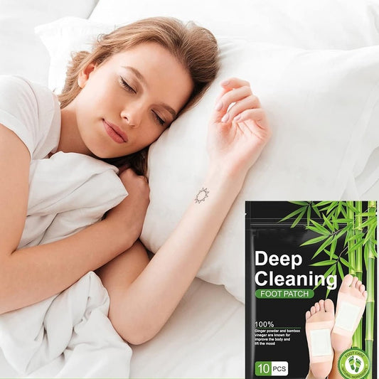 Deep Cleaning detoksikuojantys pėdų pleistrai su imbieru ir bambuko actu(10 vnt.) - sveikatai - Damų Kampelis