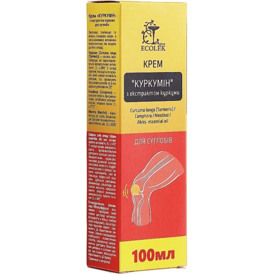 ECOLEK kurkumino kremas kūnui su ciberžole sąnariams ir raumenims, 100 ml-Kūnui-Damų Kampelis