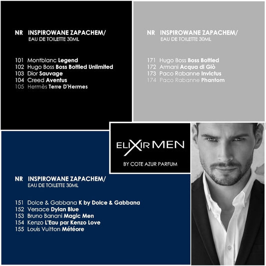 ELIXIR MEN Vyriški kvepalai(įvairūs kvapai pasirinktinai) 30 ml. - kvapai - Damų Kampelis