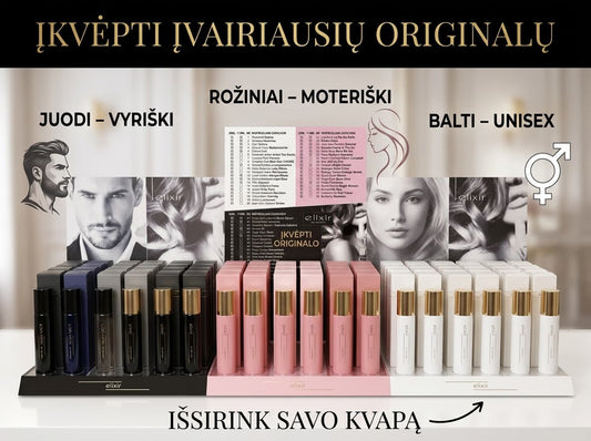 ELIXIR WOMAN Moteriški kvepalai(pasirinkite kvapą) 30 ml.-Kvapai-Damų Kampelis