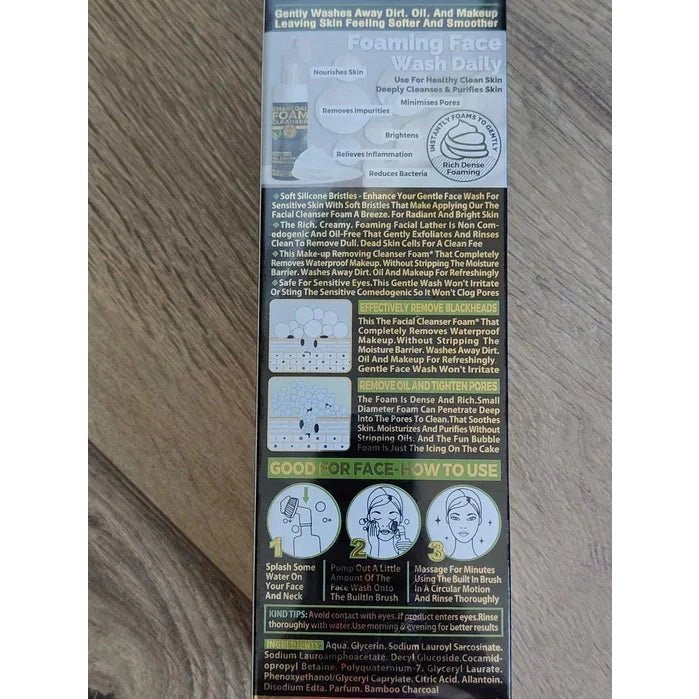 Veido valymo putos Fruit of the Wokali su aktyvia anglimi ir šepetėliu 150 ml. - veidui - Damų Kampelis