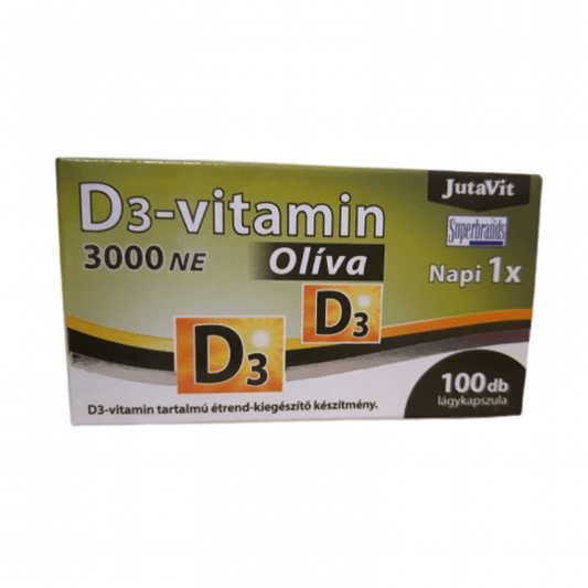 Maisto papildas JUTAVIT Vitaminas D3 Olive Extra Virgin, 100 kapsulių - sveikatai - Damų Kampelis