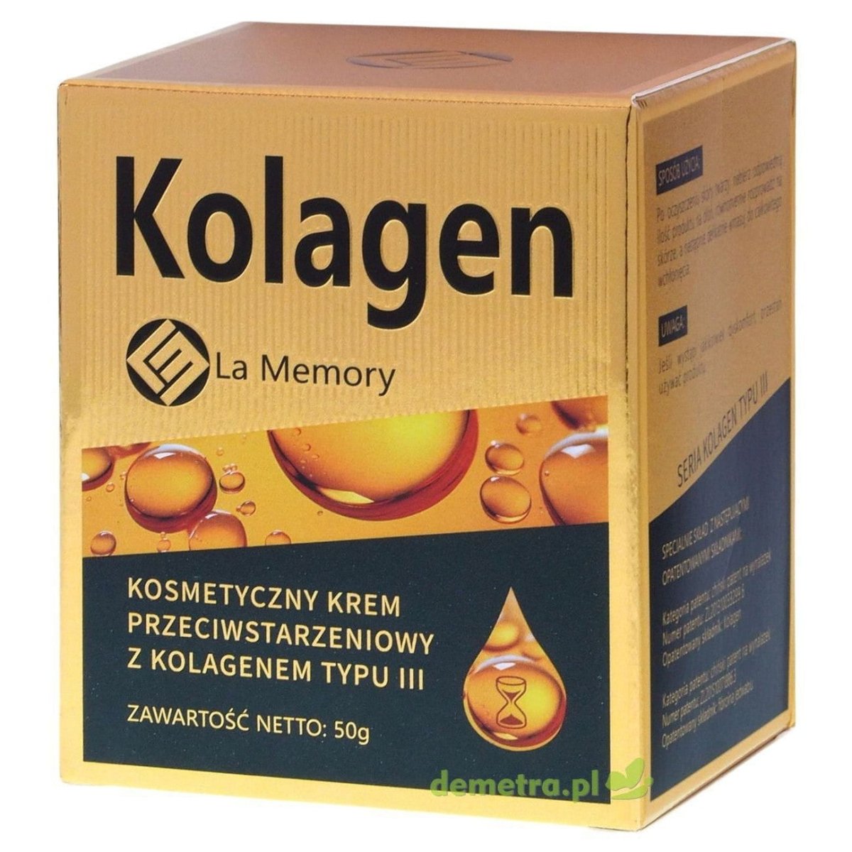 Kosmetinis, senėjimą stabdantis, veido kremas su 3 tipo kolagenu LaMemory 50g - veidui - Damų Kampelis