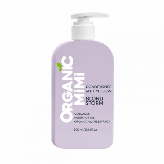 ORGANIC MIMI Blond Storm kondicionierius šviesiems plaukams mažinantis geltonumą Blond Storm, 300 ml-Plaukams- Damų Kampelis