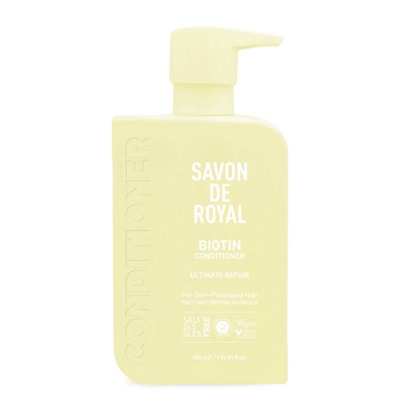 SAVON DE ROYAL Miracle pastel kondicionierius su biotinu atstatantis, 500 ml - plaukams - Damų Kampelis