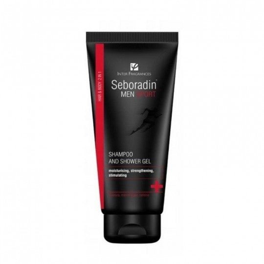 SEBORADIN MED MEN SPORT (2/1) Šampūnas + dušo gelis, 200 ml - plaukams - Damų Kampelis