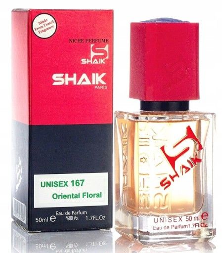 SHAIK 167 Unisex kvepalai (įkvėpti KURKDIJAN BACCARAT ROUGE 540), 50 ml. - kvapai - Damų Kampelis