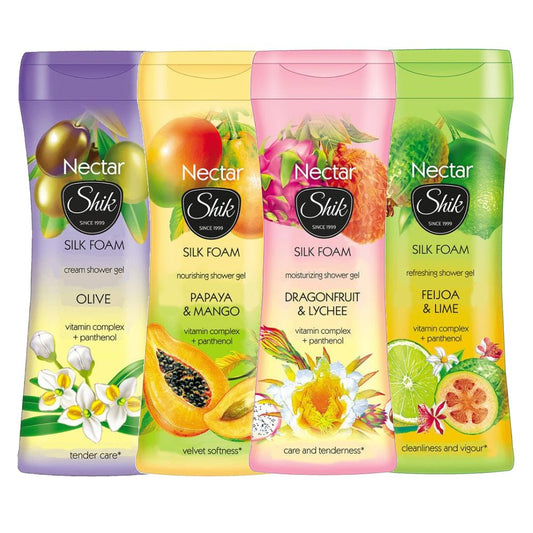SHIK Nectar Silk Foam Feijoa ir Lime dušo želė, 250 ml - kūnui - Damų Kampelis