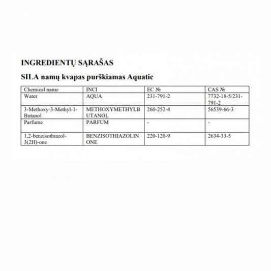 SILA namų kvapas Aquatic, 400 ml. - namams - Damų Kampelis