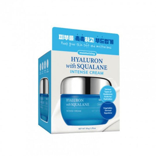 SKIN627 veido kremas drėkinamasis su hialuronu ir skvalanu, 50 g. - veidui - Damų Kampelis