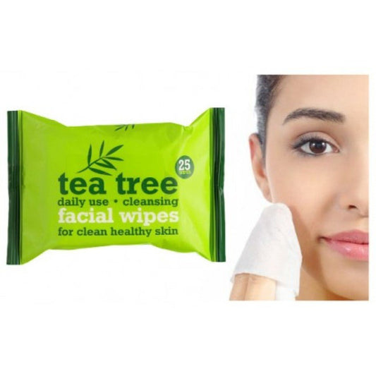 Tea Tree valomosios veido servetėlės 25vnt - veidui - Damų Kampelis