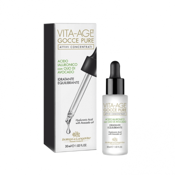 Vita - Age Gocce pure hialurono rūgšties koncentratas su avokado aliejumi, 30 ml. - veidui - Damų Kampelis