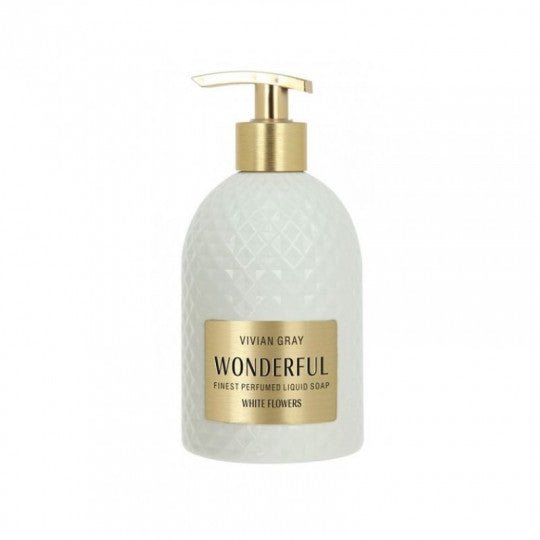 VIVIAN GRAY skystas muilas Wonderful White Flowers, 500 ml. - kūnui - Damų Kampelis