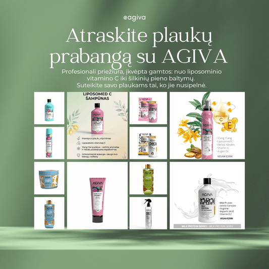 AGIVA kosmetika: profesionalios plaukų priežiūros ir formavimo gidas - Damų Kampelis