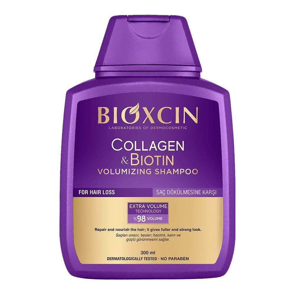 BIOXCIN Collagen & Biotin šampūnas plaukų apimčiai 300 ml