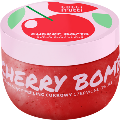 Tutti Frutti Cherry Bomb kūno šveitiklis su cukrumi, 300 g