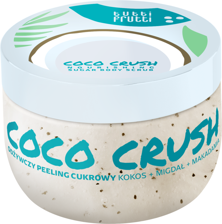 Tutti Frutti Coco Crush kūno šveitiklis su cukrumi, 300 g
