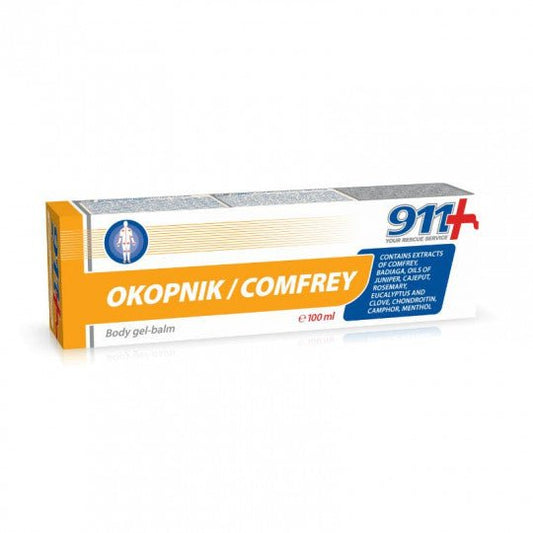 911 OKOPNIK/COMFREY gelis-balzamas kūnui, 100 ml SE-Kūnui-Damų Kampelis