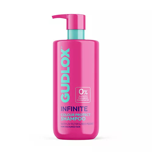 GUDLOX Infinite Colour Protect Shampoo – šampūnas dažytiems plaukams su hibisku ir vitaminu E, 400 ml