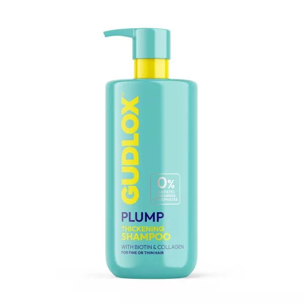GUDLOX Plump Thickening Shampoo – apimties šampūnas su kolagenu ir biotinu plonų plaukų, 400 ml