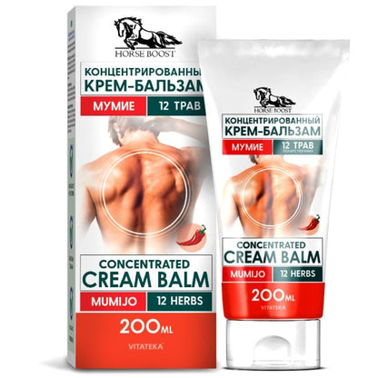 VITATEKA Horse Boost kremas-balzamas 12 vaistinių augalų ir mumijo - kūnui - Damų Kampelis