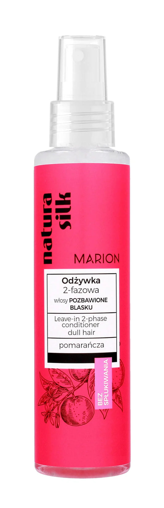 MARION Natura Silk momentinis dviejų fazių šviesinantis plaukų kondicionierius 150ml.