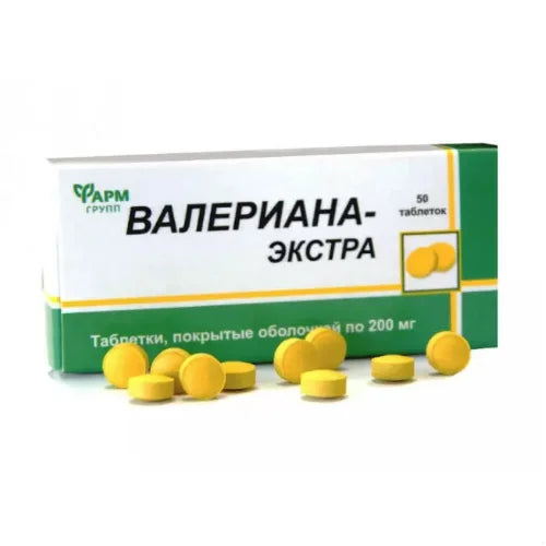 Maisto papildas VALERIANA EKSTRA 200 mg, 50 tab.