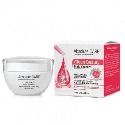 ABSOLUTE CARE Multivitaminų kremas veidui, drėkinantis ir gaivinantis, 50 ml - veidui - Damų Kampelis