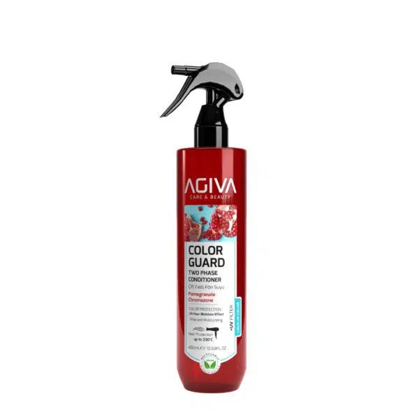 AGIVA COLOR GUARD dvifazis purškiamas kondicionierius dažytiems plaukams, 400 ml-plaukams-Damų Kampelis