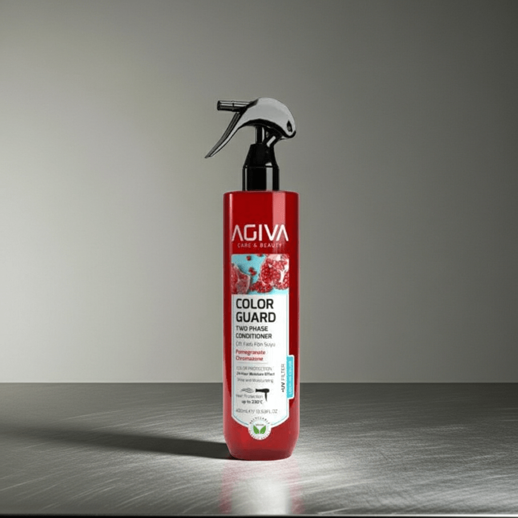 AGIVA COLOR GUARD dvifazis purškiamas kondicionierius dažytiems plaukams, 400 ml-Plaukams-Damų Kampelis