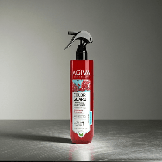 AGIVA COLOR GUARD dvifazis purškiamas kondicionierius dažytiems plaukams, 400 ml-Plaukams-Damų Kampelis