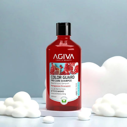 AGIVA Color Protection plaukų šampūnas su granatų ekstraktu 500 ml - kūnui - Damų Kampelis