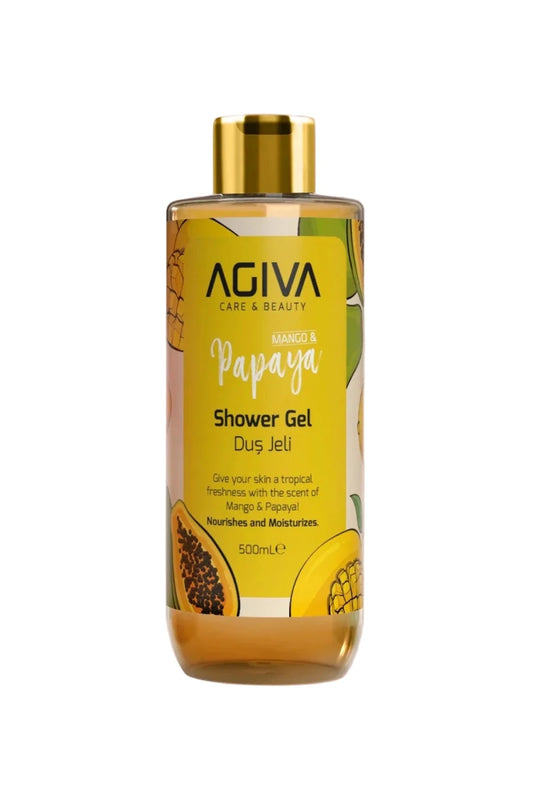 AGIVA dušo gelis MANGO & PAPAYA, 500 ml-Kūnui-Damų Kampelis