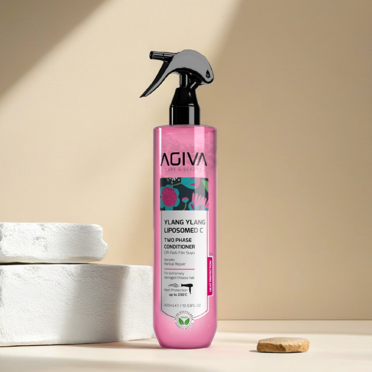 AGIVA Keratino apsauga plaukams nuo karščio, 400 ml. - plaukams - Damų Kampelis