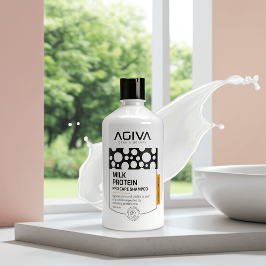 AGIVA šampūnas su pieno baltymais, 500ml.-Plaukams-Damų Kampelis