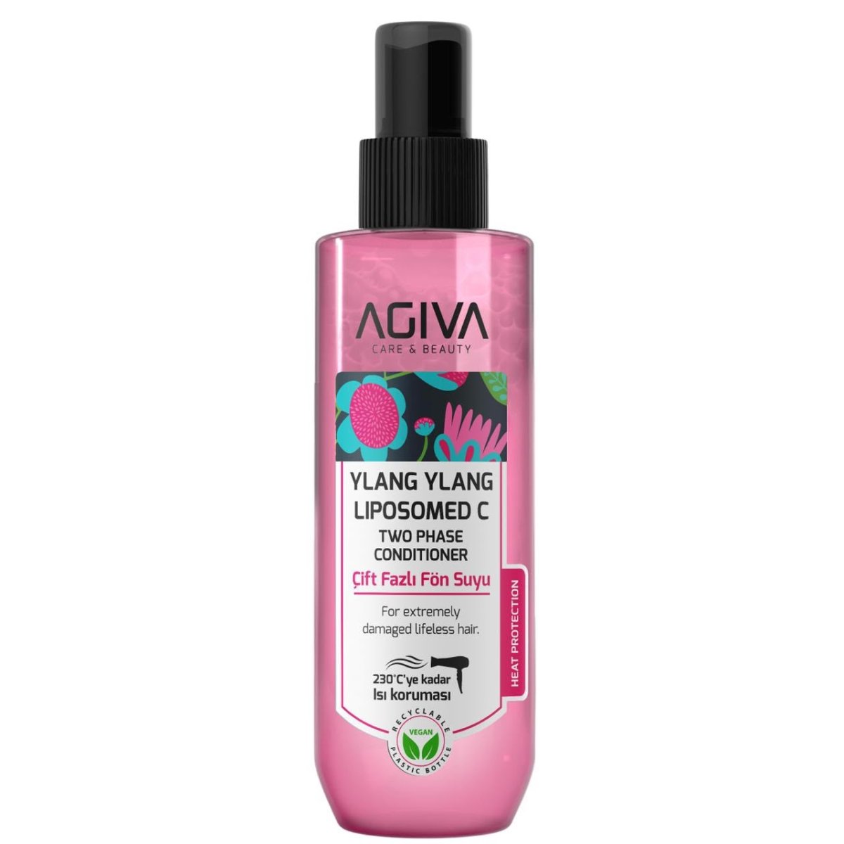 AGIVA Ylan Ylang Dvifazis plaukų purškiklis su apsauga nuo karščio 250 ml-Plaukams-Damų Kampelis