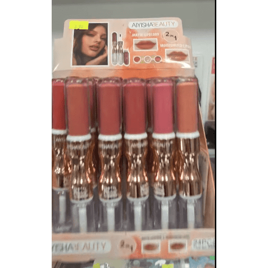 Kosmetinė priemonė lūpoms Aiysha Beauty 2 in 1 - veidui - Damų Kampelis