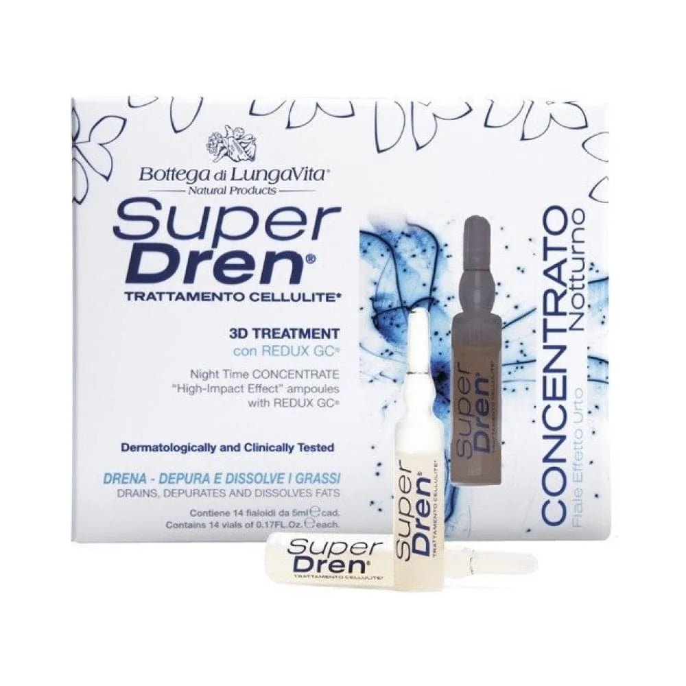 Anticeliulitinis naktinis koncentratas SuperDren, 14 ampulių po 5 ml. - sveikatai - Damų Kampelis
