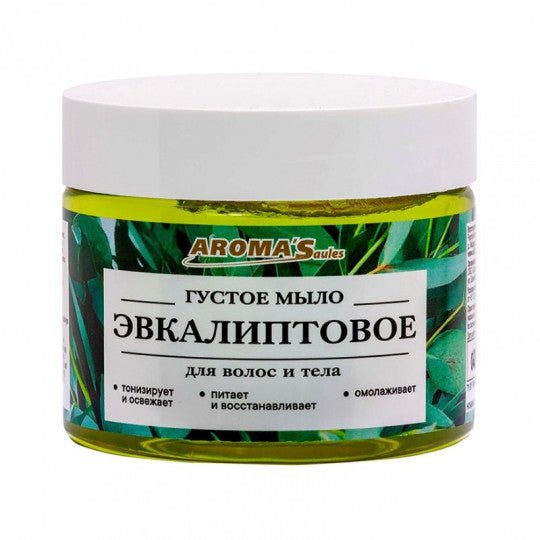 AROMA'SAULES tirštas muilas kūnui ir plaukams(Levandų/Šaltalankių/Spygliuočių/Eukaliptų/Deguto/Pelynų), 250 ml - kūnui - Damų Kampelis