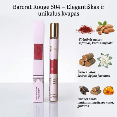 BARCRAT Rouge 504 moteriški kelioniniai kvepalai EDP, 35ml.-Kvapai-Damų Kampelis