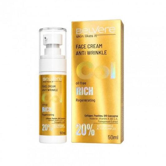BELLE JARDIN Belvere Rich Col veido kremas stangrinamasis, 50 ml-Veidui-Damų Kampelis