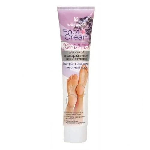 Minkštinamasis pėdų kremas nuo įtrūkimų BELLE JARDIN FOOT CREAM, 125 ml - kūnui - Damų Kampelis