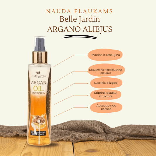 Belle Jardin maitinamasis plaukų serumas su argano aliejumi, 160 ml. - plaukams - Damų Kampelis