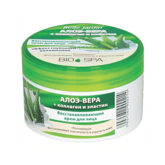 BELLE JARDIN SPA NATURELLE Atkuriamasis veido kremas su alavijų ekstraktu, 200 ml - veidui - Damų Kampelis