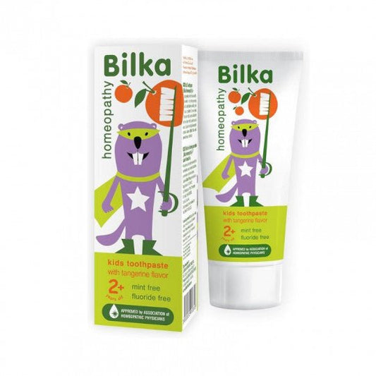 BILKA Homeopathy dantų kremas-želė vaikams nuo 2 m., mandarinų skonio, 50 ml-Vaikams-Damų Kampelis